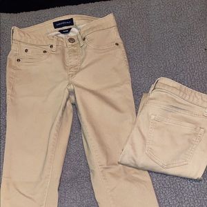 Size 0 Aeropostale short and skinny khaki pants!